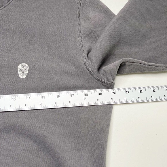 Suspicious Antwerp Crewneck Sweatshirt Gray Size S Pullover Long Sleeve Skull - Picture 8 of 8